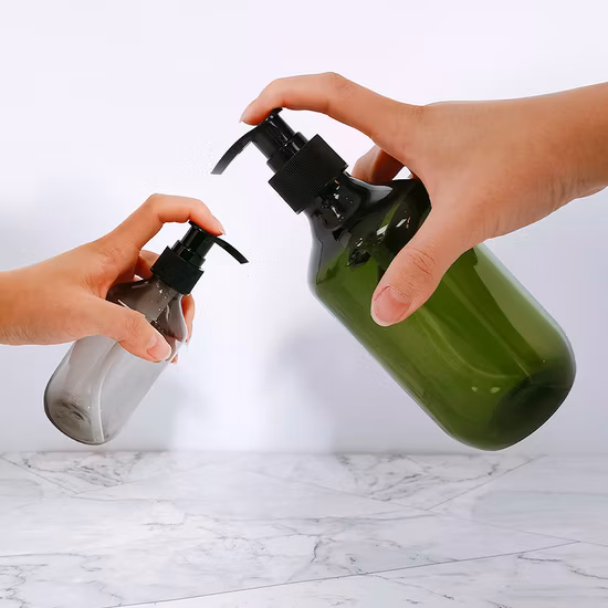 150ml Empty Plastic Hand Wash Bottle-Cylinder Series (01B124)