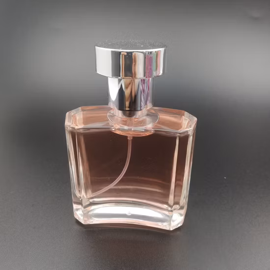 30ml 50ml 70ml Beauty Care Luxury Perfume Glass Bottle with Crimped Sprayer and Plastic Cap of Cosmetic Packaging Empty Bottle