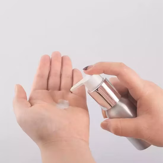 Empty 100ml 150ml 200ml 250ml 500ml Shampoo Cosmetic Pump Aluminum Bottle